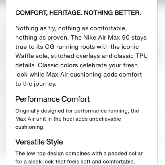 Nike Airmax 90 Athletic Shoes Women's sz 8 in Wolf Grey - Picture 8 of 11